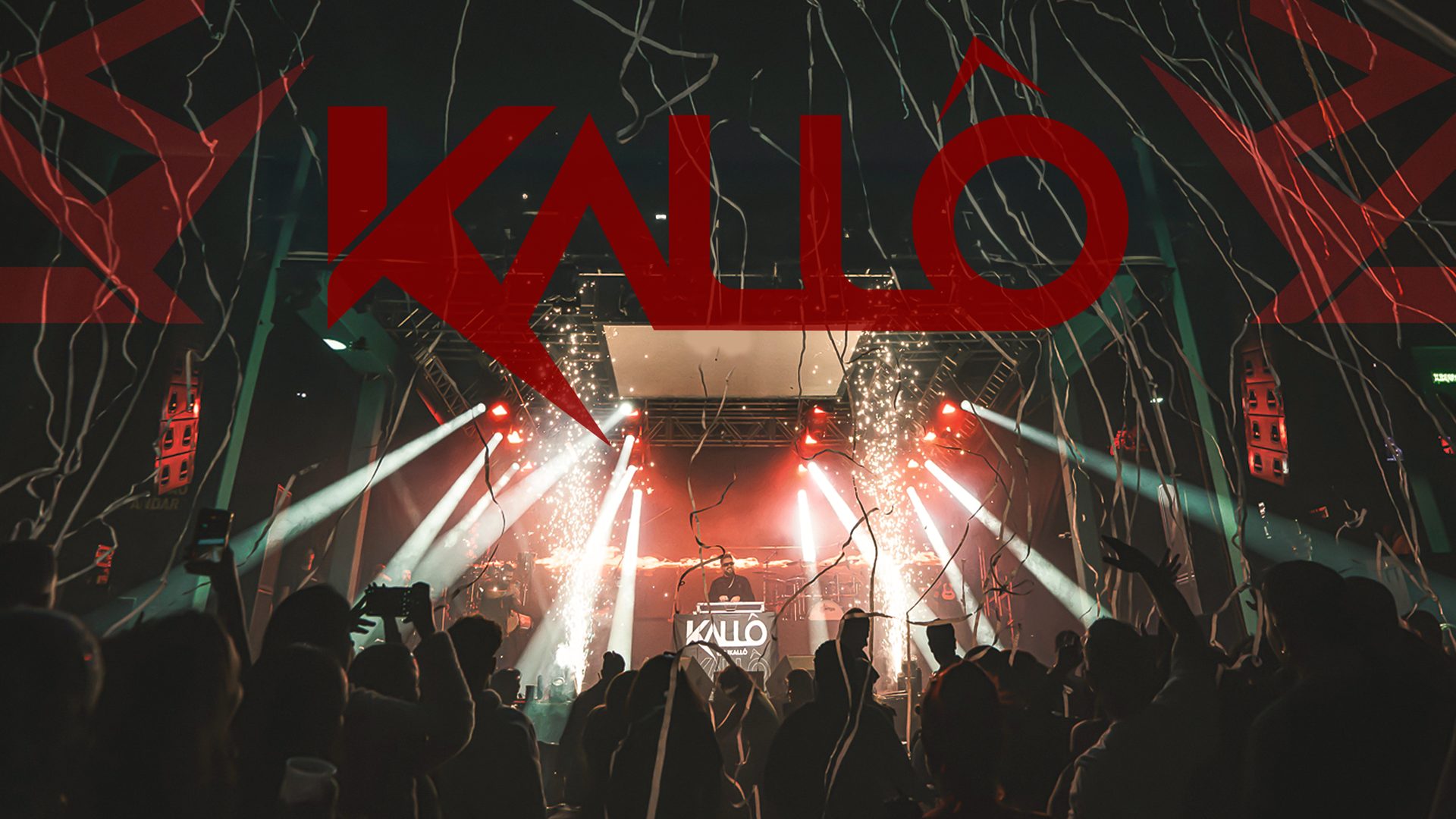 Show do DJ KALLÔ com identidade visual